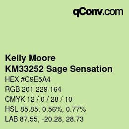 Farbcode: Kelly Moore - KM33252 Sage Sensation | qconv.com