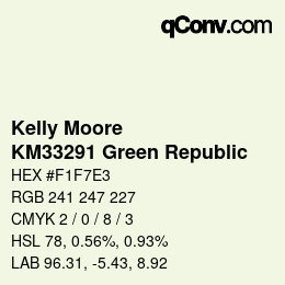 Farbcode: Kelly Moore - KM33291 Green Republic | qconv.com