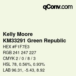 カラーコード: Kelly Moore - KM33291 Green Republic | qconv.com