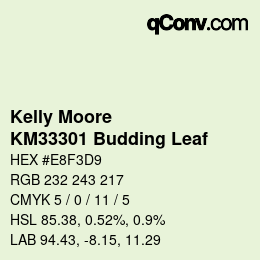 Código de color: Kelly Moore - KM33301 Budding Leaf | qconv.com