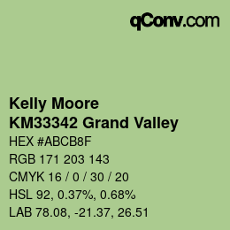 Color code: Kelly Moore - KM33342 Grand Valley | qconv.com