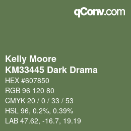 Color code: Kelly Moore - KM33445 Dark Drama | qconv.com