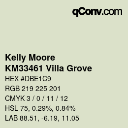 Farbcode: Kelly Moore - KM33461 Villa Grove | qconv.com