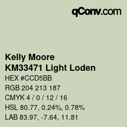 カラーコード: Kelly Moore - KM33471 Light Loden | qconv.com
