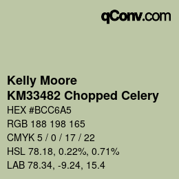 Código de color: Kelly Moore - KM33482 Chopped Celery | qconv.com