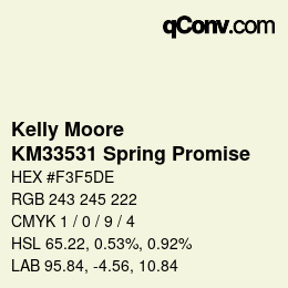 Código de color: Kelly Moore - KM33531 Spring Promise | qconv.com