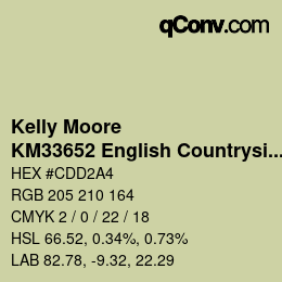 Code couleur: Kelly Moore - KM33652 English Countryside | qconv.com