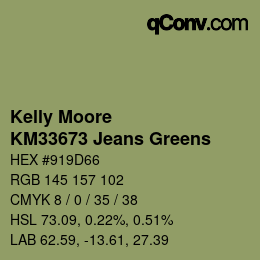 Farbcode: Kelly Moore - KM33673 Jeans Greens | qconv.com