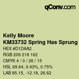 Color code: Kelly Moore - KM33732 Spring Has Sprung | qconv.com