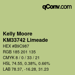 Color code: Kelly Moore - KM33742 Limeade | qconv.com