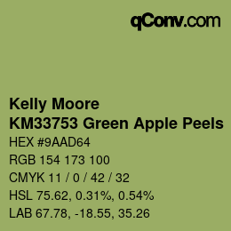 Farbcode: Kelly Moore - KM33753 Green Apple Peels | qconv.com