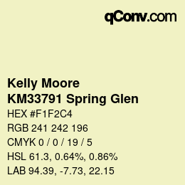 Code couleur: Kelly Moore - KM33791 Spring Glen | qconv.com