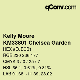 カラーコード: Kelly Moore - KM33801 Chelsea Garden | qconv.com