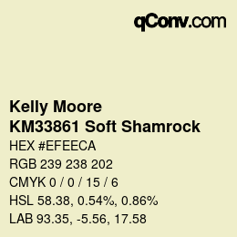 Farbcode: Kelly Moore - KM33861 Soft Shamrock | qconv.com