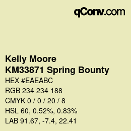 カラーコード: Kelly Moore - KM33871 Spring Bounty | qconv.com