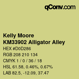 Color code: Kelly Moore - KM33902 Alligator Alley | qconv.com