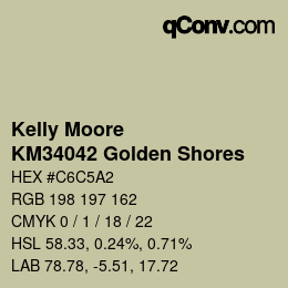 Código de color: Kelly Moore - KM34042 Golden Shores | qconv.com