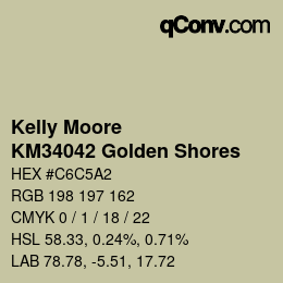 Code couleur: Kelly Moore - KM34042 Golden Shores | qconv.com