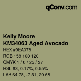カラーコード: Kelly Moore - KM34063 Aged Avocado | qconv.com