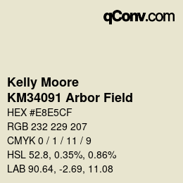 Farbcode: Kelly Moore - KM34091 Arbor Field | qconv.com
