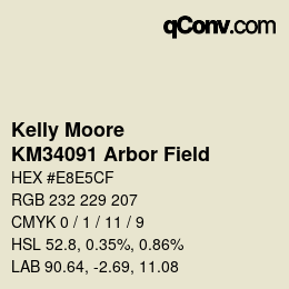 Code couleur: Kelly Moore - KM34091 Arbor Field | qconv.com