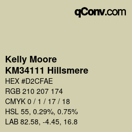 Farbcode: Kelly Moore - KM34111 Hillsmere | qconv.com