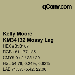 Código de color: Kelly Moore - KM34132 Mossy Lag | qconv.com