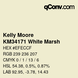 Farbcode: Kelly Moore - KM34171 White Marsh | qconv.com