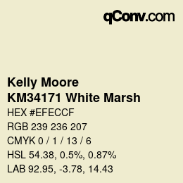 Code couleur: Kelly Moore - KM34171 White Marsh | qconv.com