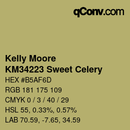 Código de color: Kelly Moore - KM34223 Sweet Celery | qconv.com