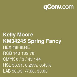 Color code: Kelly Moore - KM34245 Spring Fancy | qconv.com