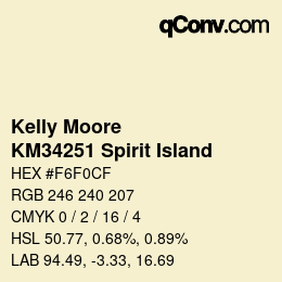 颜色代码: Kelly Moore - KM34251 Spirit Island | qconv.com