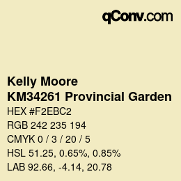 Color code: Kelly Moore - KM34261 Provincial Garden | qconv.com