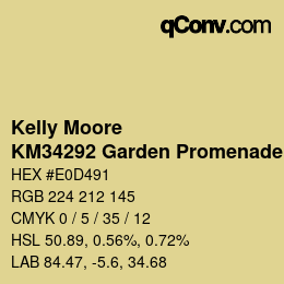 カラーコード: Kelly Moore - KM34292 Garden Promenade | qconv.com
