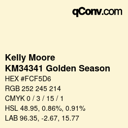 颜色代码: Kelly Moore - KM34341 Golden Season | qconv.com