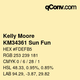 Color code: Kelly Moore - KM34361 Sun Fun | qconv.com