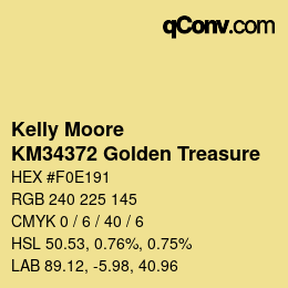 Código de color: Kelly Moore - KM34372 Golden Treasure | qconv.com