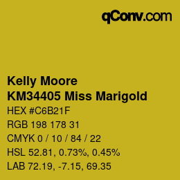 カラーコード: Kelly Moore - KM34405 Miss Marigold | qconv.com