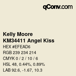 Código de color: Kelly Moore - KM34411 Angel Kiss | qconv.com