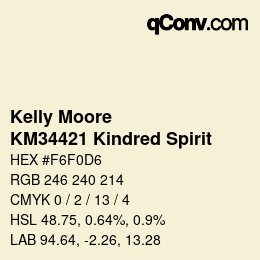 Código de color: Kelly Moore - KM34421 Kindred Spirit | qconv.com
