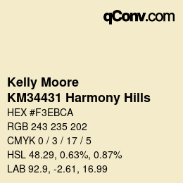 カラーコード: Kelly Moore - KM34431 Harmony Hills | qconv.com