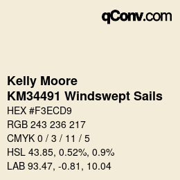 Color code: Kelly Moore - KM34491 Windswept Sails | qconv.com