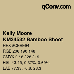 カラーコード: Kelly Moore - KM34532 Bamboo Shoot | qconv.com