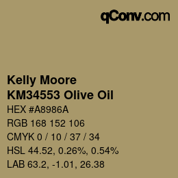 Farbcode: Kelly Moore - KM34553 Olive Oil | qconv.com