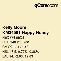カラーコード: Kelly Moore - KM34591 Happy Honey | qconv.com