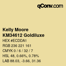 Color code: Kelly Moore - KM34612 Goldiluxe | qconv.com