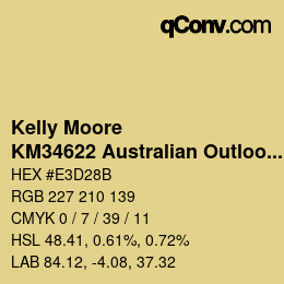 Code couleur: Kelly Moore - KM34622 Australian Outlook | qconv.com