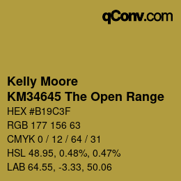 Color code: Kelly Moore - KM34645 The Open Range | qconv.com