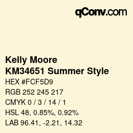 Farbcode: Kelly Moore - KM34651 Summer Style | qconv.com