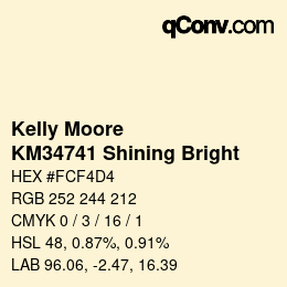 Color code: Kelly Moore - KM34741 Shining Bright | qconv.com